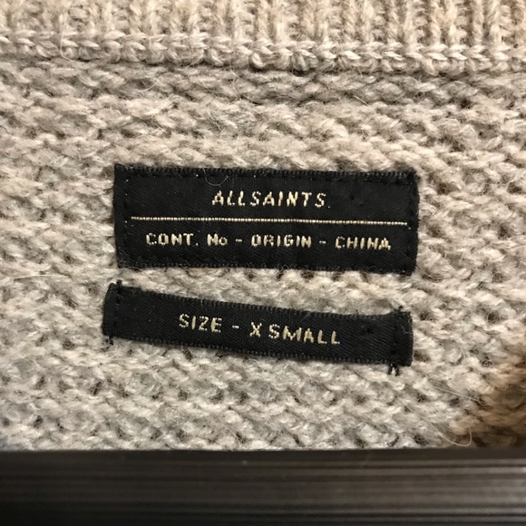 All Saints Switch Bomber Sweater - Picture 2 of 7
